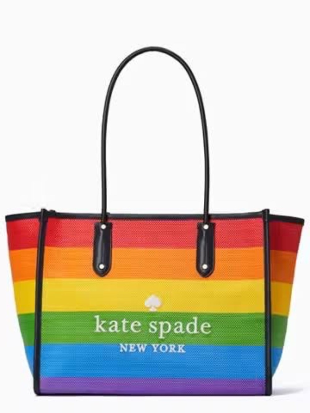 ❌❌NOT FOR SALE ❌❌Kate Spade Ella All Love Rainbow Straw XL Tote